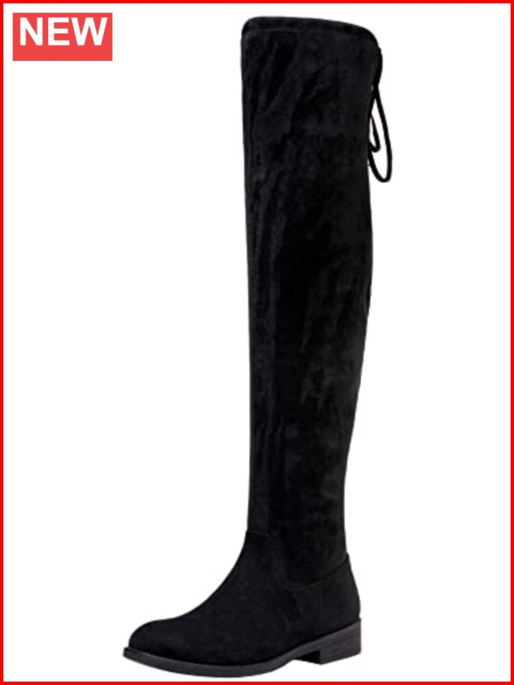 Women's Synthetic Suede Over the Knee Flat Heel Thigh High Boots